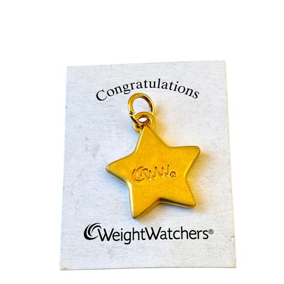 Weight Watchers Gold Star Charm Pendant Jewelry WW Collectible New - Picture 2 of 5